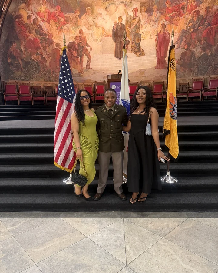 Arinze with loved ones on commissioning day