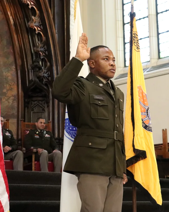 Arinze in Army service uniform